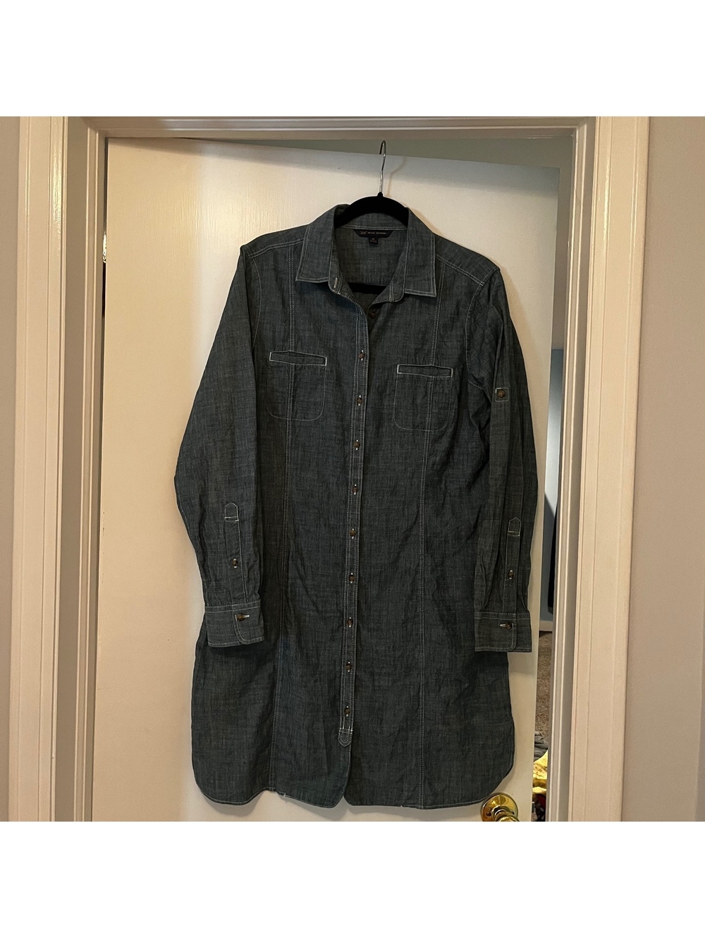 Brooks Brothers 346 Women's Chambray Shirt Dress Size 16